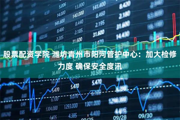 股票配资学院 潍坊青州市阳河管护中心：加大检修力度 确保安全度汛